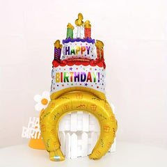 Birthday Cake Hair Hoop Balloon Party Hat Balloon Decoration Supplies