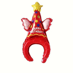 Birthday Cake Hair Hoop Balloon Party Hat Balloon Decoration Supplies