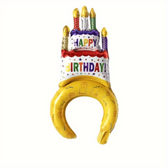 Birthday Cake Hair Hoop Balloon Party Hat Balloon Decoration Supplies