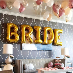 5pcs 40 Bride Letter Balloon Wedding Decor Photo Prop Anniversary Party Decor