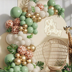 Jungle Party Giraffe Printed Balloons - Party Supplies