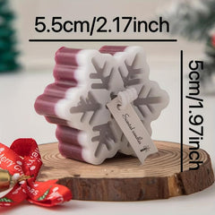 Christmas Snowflakes Scented Candles Winter Decor
