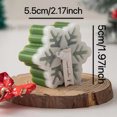 Christmas Snowflakes Scented Candles Winter Decor