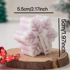 Christmas Snowflakes Scented Candles Winter Decor