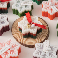 Christmas Snowflakes Scented Candles Winter Decor