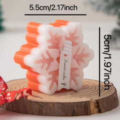 Christmas Snowflakes Scented Candles Winter Decor
