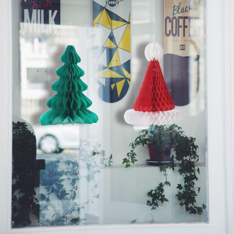 Christmas Honeycomb Pendants Decorations