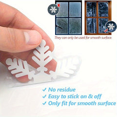 29pcs Christmas Snowflake Window Stickers Static Window Decoration