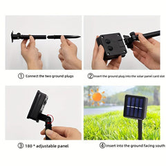 1200 Cm Solar Fairy Star String Light 100 LED