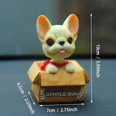 Car Ornaments Shaking Head Dog Stylistic Doll Cake Decoration