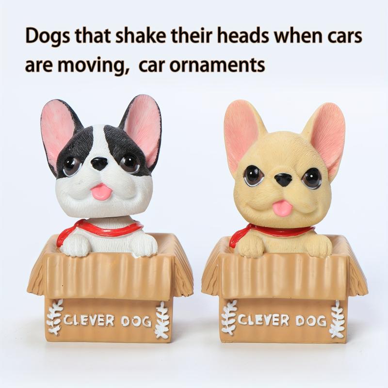 Car Ornaments Shaking Head Dog Stylistic Doll Cake Decoration