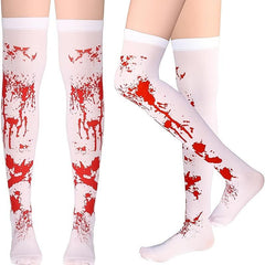 Halloween Bloody Thigh Socks for Role Playing Costumes
