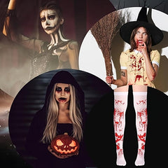 Halloween Bloody Thigh Socks for Role Playing Costumes