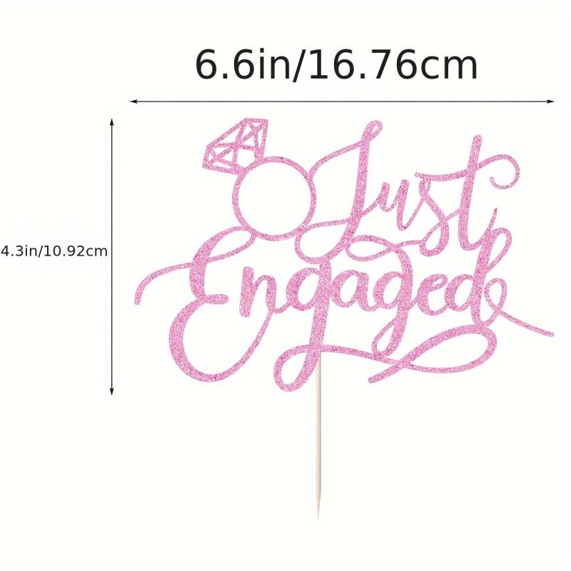 We're Engaged Cake Topper, Engaged Ring Sign, Engagement Party Decor