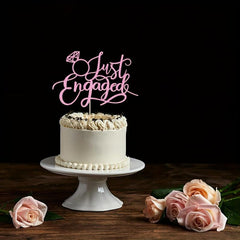 We're Engaged Cake Topper, Engaged Ring Sign, Engagement Party Decor