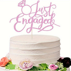We're Engaged Cake Topper, Engaged Ring Sign, Engagement Party Decor