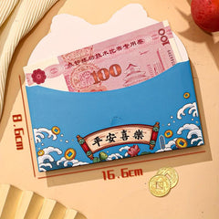 4pcs Year Of The Dragon Red Envelope Money Packet Bag