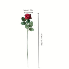 1pc Artificial Roses Holiday Party Decorations Couple Room