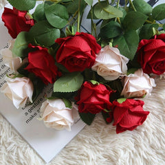 1pc Artificial Roses Holiday Party Decorations Couple Room
