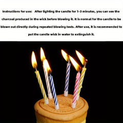 10pcs Magic Candles For Birthday Party Pranks
