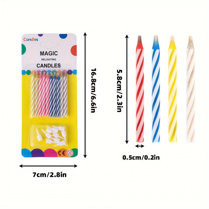 10pcs Magic Candles For Birthday Party Pranks