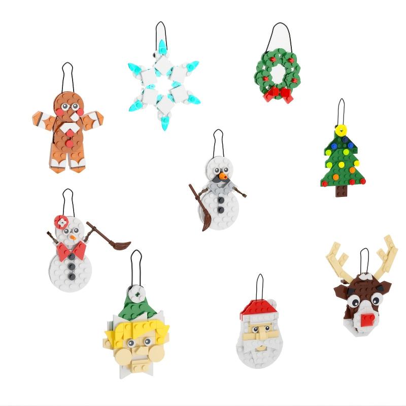 Building Block Toy Christmas Ornaments for Kids