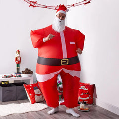 Inflatable Christmas Santa Suit Child Unisex Costume with Blower