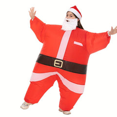 Inflatable Christmas Santa Suit Child Unisex Costume with Blower