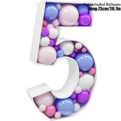 Giant Number Balloon Filling Box Birthday Party Decoration