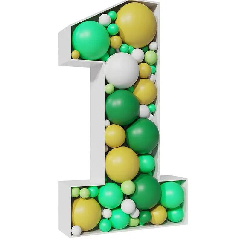 Giant Number Balloon Filling Box Birthday Party Decoration