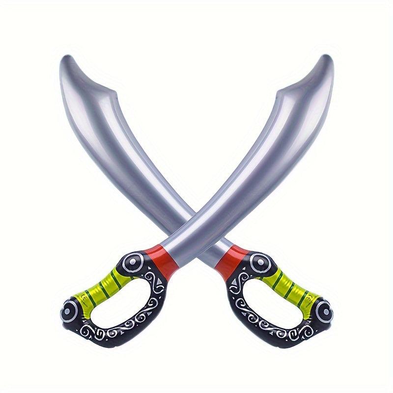 1pc Inflatable Treasure Sword PVC Stage Props Mosaic Weapon Toy