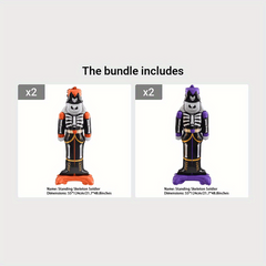 Oversized Standing Skull Soldier Balloon Halloween Decoration