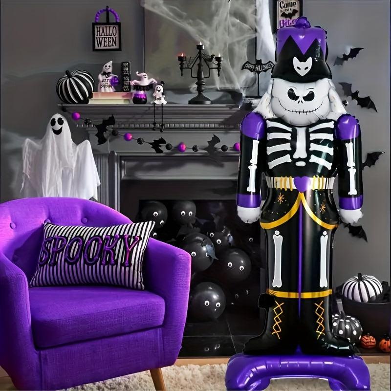 Oversized Standing Skull Soldier Balloon Halloween Decoration