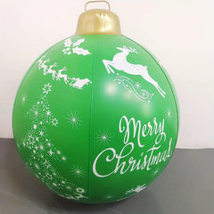Outdoor Christmas Inflatable Ball w/ LED Lights & Remote Control