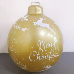Outdoor Christmas Inflatable Ball w/ LED Lights & Remote Control