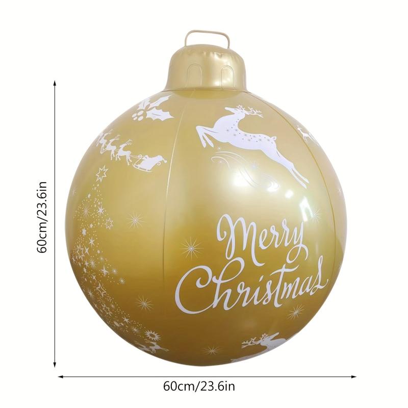 Outdoor Christmas Inflatable Ball w/ LED Lights & Remote Control
