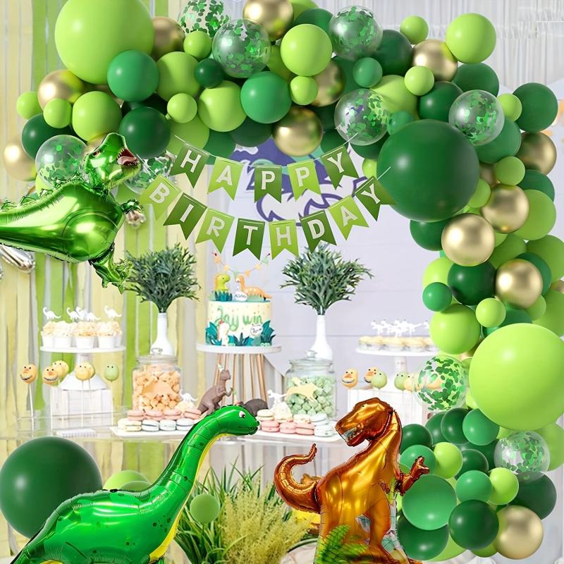 125pcs Dinosaur Birthday Party Decorative Balloons