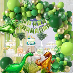 125pcs Dinosaur Birthday Party Decorative Balloons