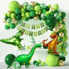 125pcs Dinosaur Birthday Party Decorative Balloons
