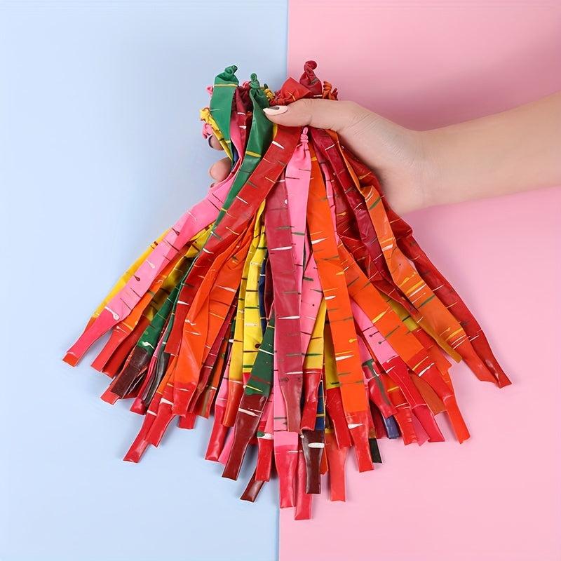 100pcs Balloons 1pc Inflatable Tube Rocket Balloon Birthday Party Decoration