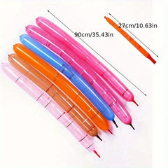 100pcs Balloons 1pc Inflatable Tube Rocket Balloon Birthday Party Decoration