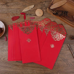 10pcs Double Happy Bronzing Red Envelopes for Wedding