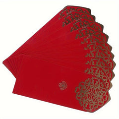10pcs Double Happy Bronzing Red Envelopes for Wedding