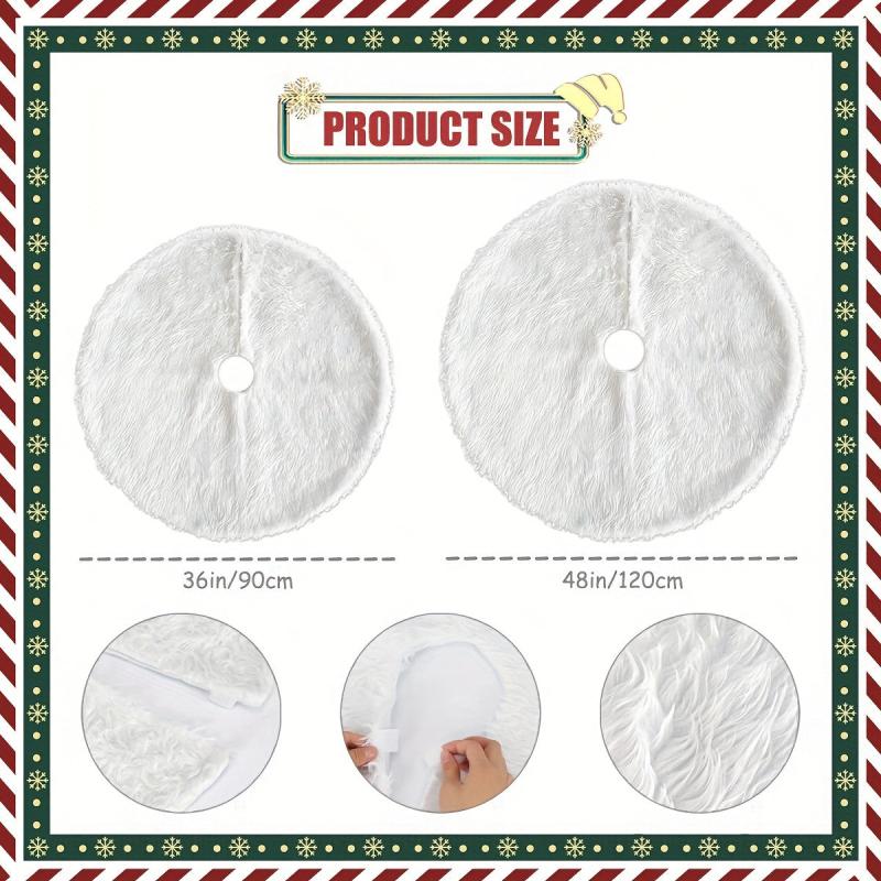 48in Christmas Tree Skirt Holiday Ornaments Decor