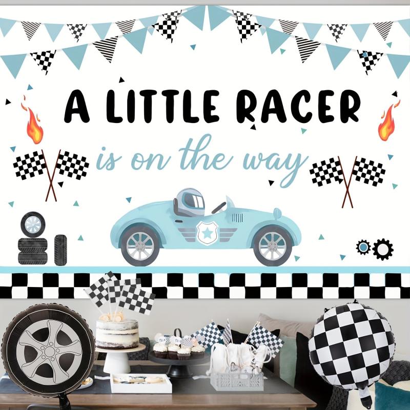 Racing Car Theme Party Decorations & Balloon Garland Set