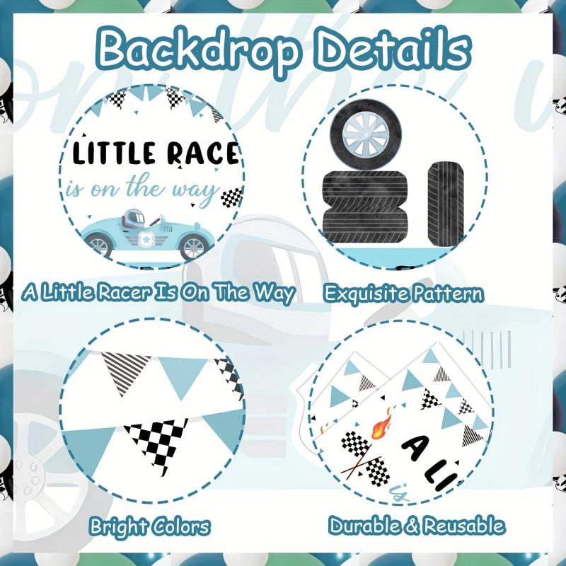 Racing Car Theme Party Decorations & Balloon Garland Set