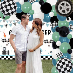 Racing Car Theme Party Decorations & Balloon Garland Set
