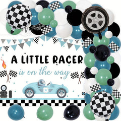 Racing Car Theme Party Decorations & Balloon Garland Set