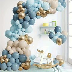 Ocean Balloon Kit With Golden Balloons Arch Garland DIY Arch Birthday