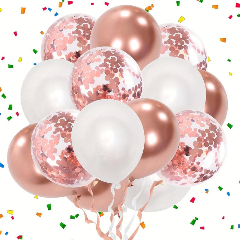 Rose Golden Birthday Decoration Set